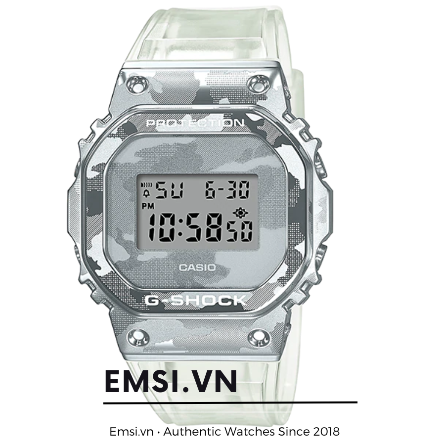 Gshock GM-5600SCM-1DR - Đồng Hồ Nam - Điện Tử - Kính Khoáng - Size Mặt 43mm - Bảo Hành 5 Năm - Chính Hãng