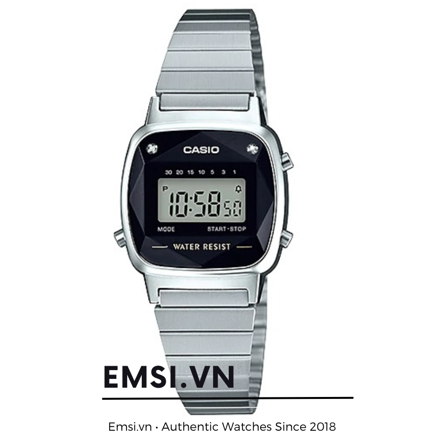 Casio LA670WAD-1D - Đồng Hồ Nữ - Điện Tử - Kính Nhựa - Size Mặt 24.6mm EMSI.VN