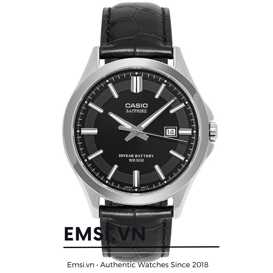 Casio MTS-100L-1AVDF - Đồng Hồ Nam - Pin / Quartz - Kính Sapphire - Size Mặt 41mm - Bảo Hành 5 Năm - Chính Hãng - Emsi.vn