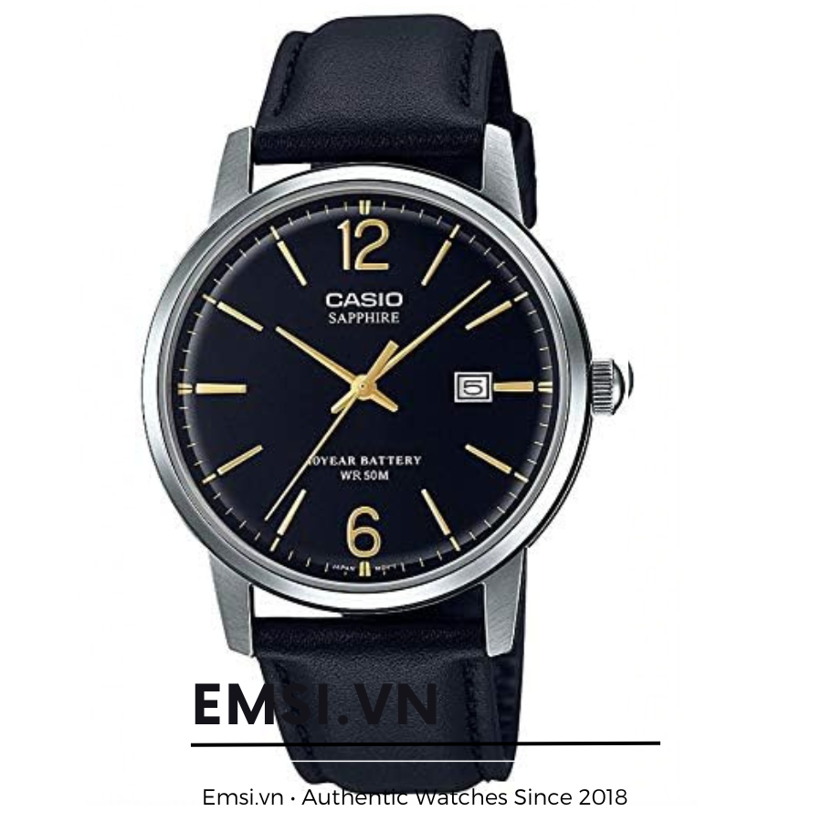 Casio MTS-110L-1AVDF - Kính Sapphire - Đồng hồ nam - Pin / Quartz - Size mặt 39mm - Bảo Hành 5 Năm - Chính Hãng - Emsi.vn