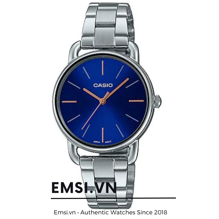 Đồng Hồ Casio Nữ LTP-E412D-2A Dây Kim Loại - Chống Nước - Size 30mm