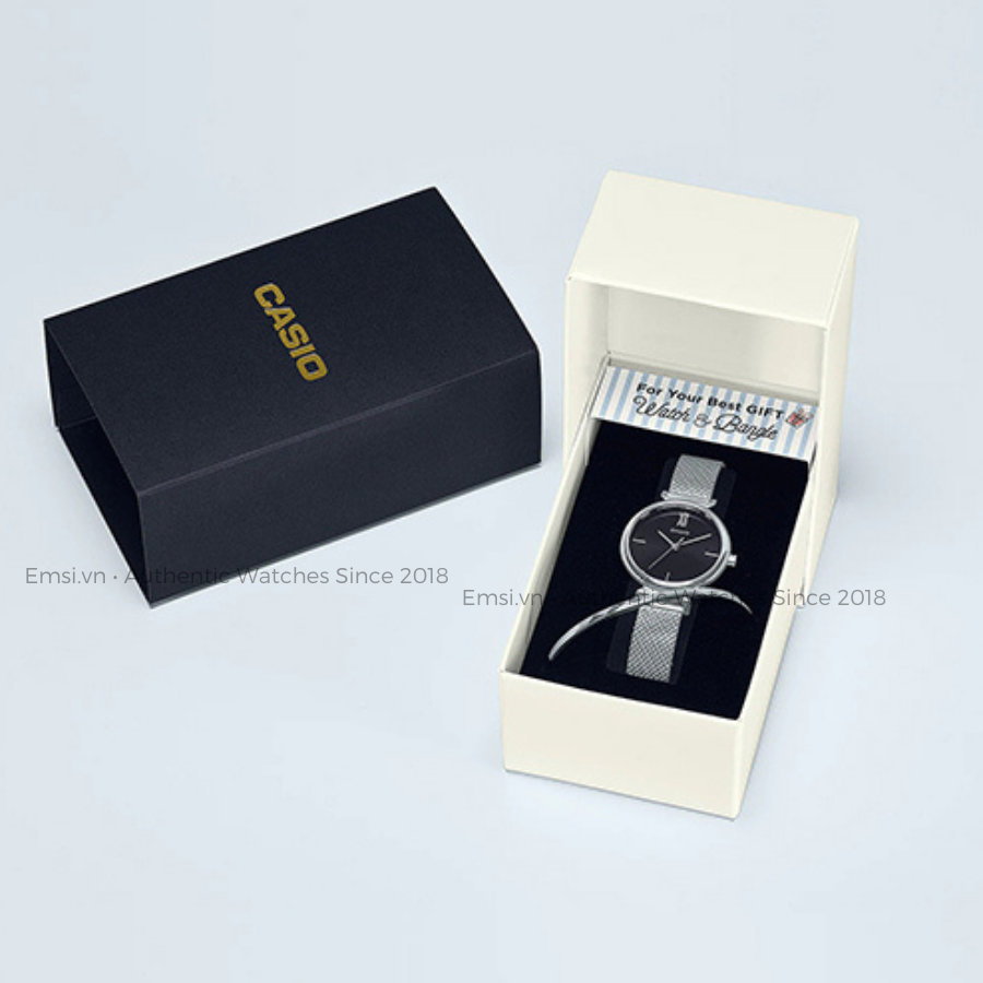 Casio 30mm Nữ LTP-2023VM-1CDR | Đồng Hồ Casio | Nữ | Dây Kim Loại Dạng Lưới | 3 Kim | Chống Nước