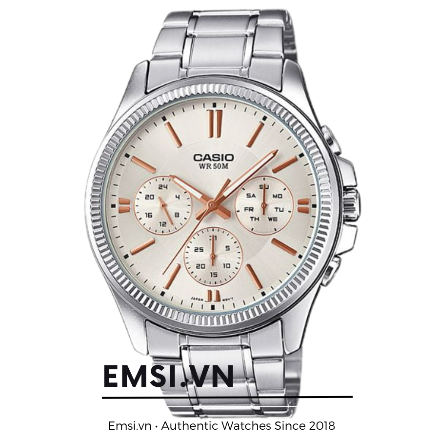 Casio MTP-1375D-7A2 - Đồng Hồ Nam - Pin / Quartz - Kính Khoáng - Size Mặt 42mm EMSI.VN