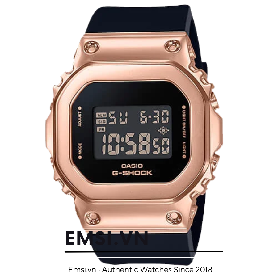 G-Shock GM-S5600PG-1DR - Đồng Hồ Nữ - Điện Tử - Kính Khoáng - Size Mặt 38.5mm - Bảo Hành 5 Năm - Chính Hãng