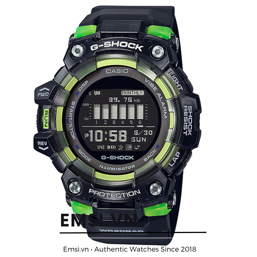 G-Shock GBD-100SM-1DR - Đồng Hồ Nam - Điện Tử - Kính Khoáng - Size Mặt 49.5mm - Bảo Hành 5 Năm - Chính Hãng - Emsi.vn