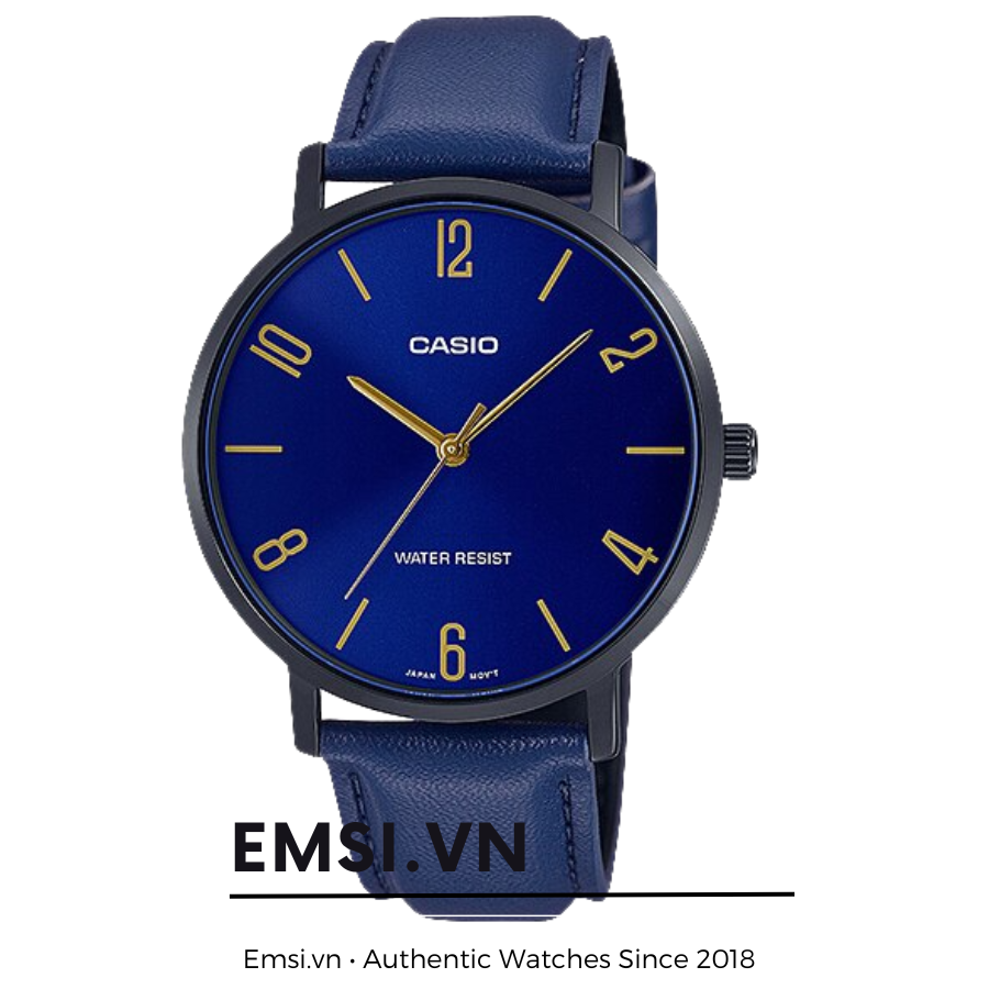 Casio MTP-VT01BL-2BUDF - Đồng Hồ Nam - Pin / Quartz - Kính Khoáng - Size Mặt 40mm - Bảo Hành 5 Năm - Chính Hãng