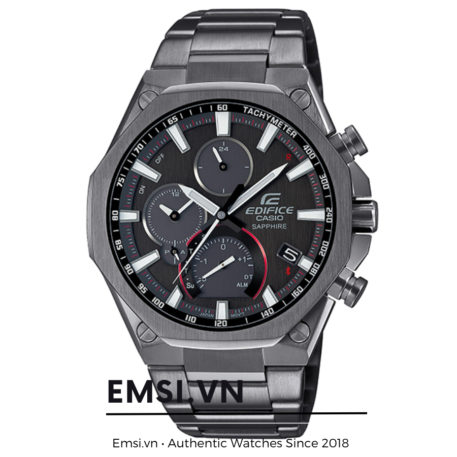 Đồng Hồ Casio Edifice EQB-1100YDC-1A | Nam | Dây Kim Loại | Kết Nối Điện Thoại | Pin Năng Lượng