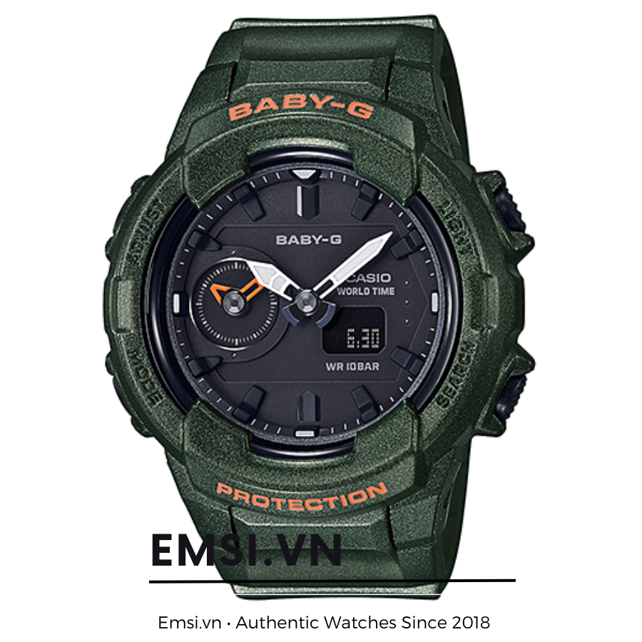 Baby-G BGA-230S-3ADR - Đồng Hồ Nữ - Điện Tử - Kính Khoáng - Size Mặt 43mm EMSI.VN