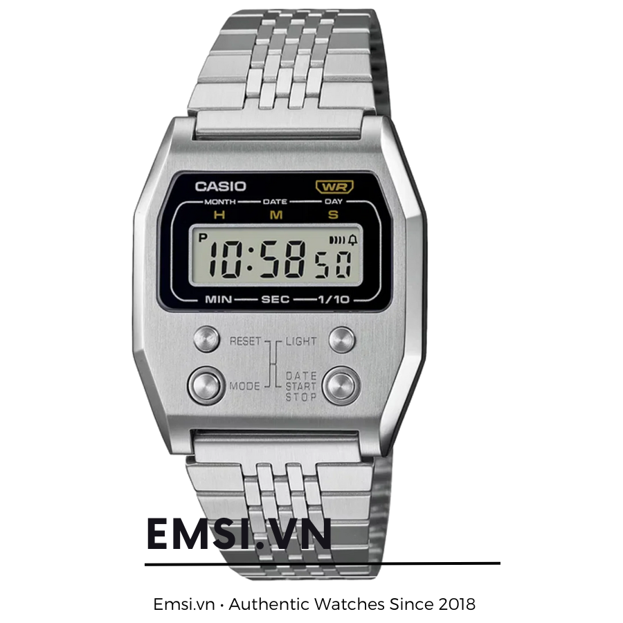 Đồng Hồ Casio - Unisex A1100B-1DF Size 40 × 35 Mm