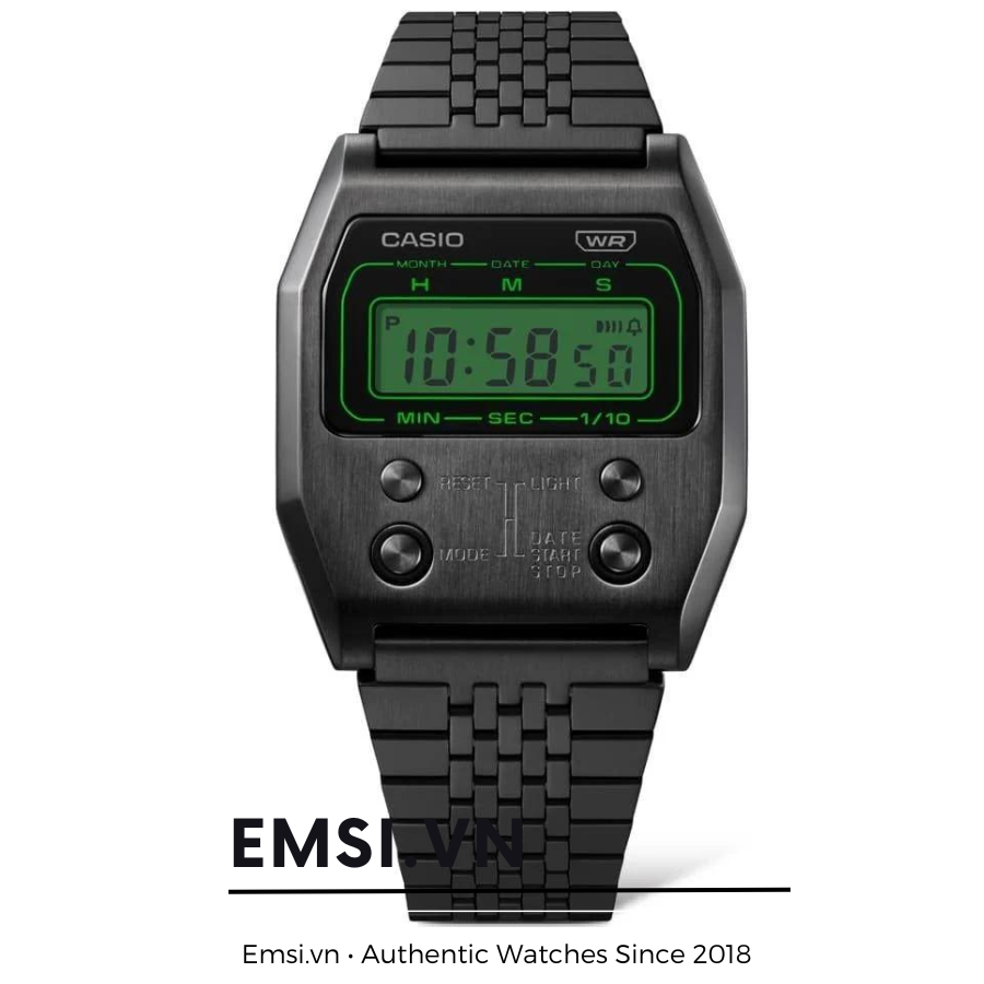 Đồng Hồ Casio - Unisex A1100B-1DF Size 40 × 35 Mm