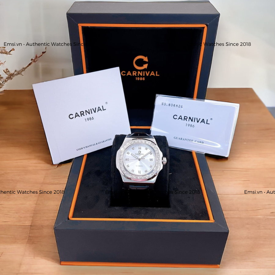 Đồng hồ Nam Carnival 8129G-VT-DD-T Automatic, Sapphire, Chính hãng