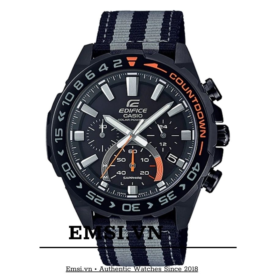 Casio Edifice EFS-S550BL-1AVUDF - Đồng Hồ Nam - Năng Lượng Mặt Trời - Kính Sapphire - Size Mặt 47mm EMSI.VN