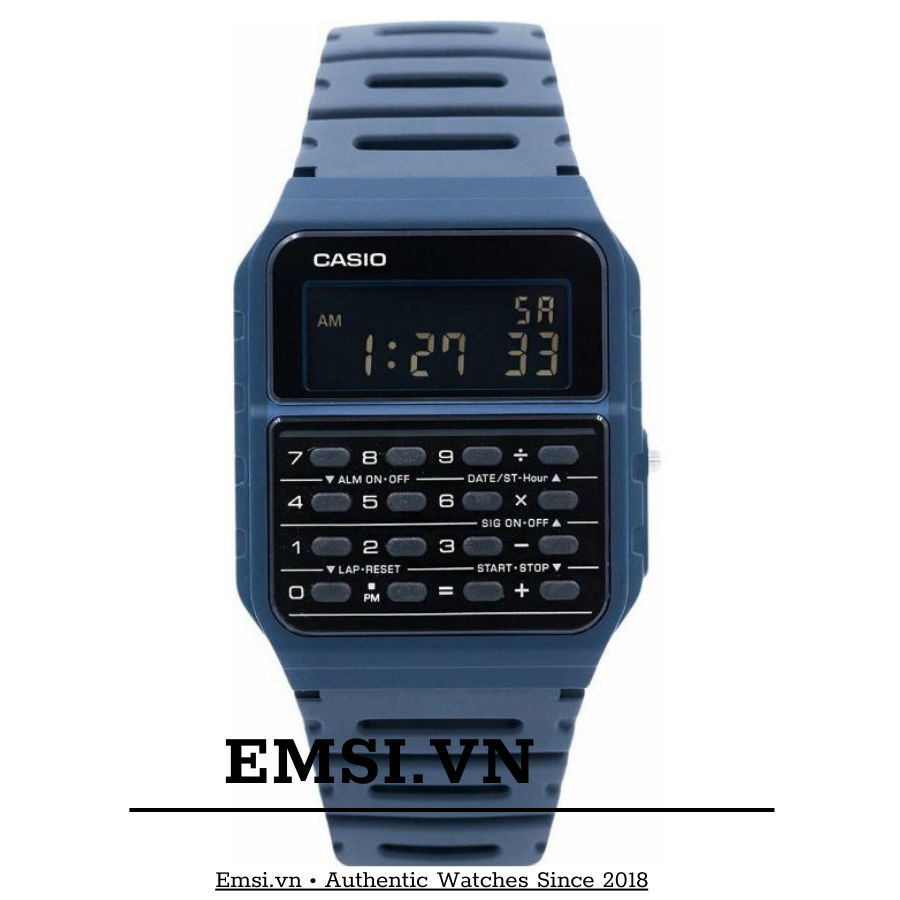 Đồng Hồ Casio Điện Tử CA-53WF-2B - Dây Nhựa - Có Máy Tính - Pin 5 Năm