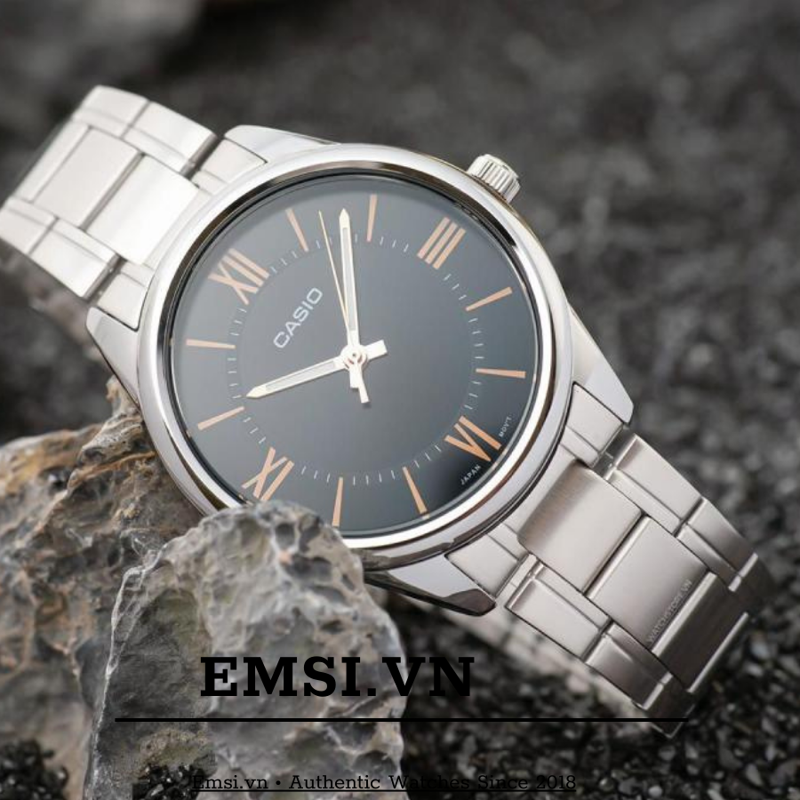 Casio MTP-V005D-1B5 - Đồng Hồ Nam - Pin / Quartz - Kính Khoáng - Size Mặt 40mm EMSI.VN