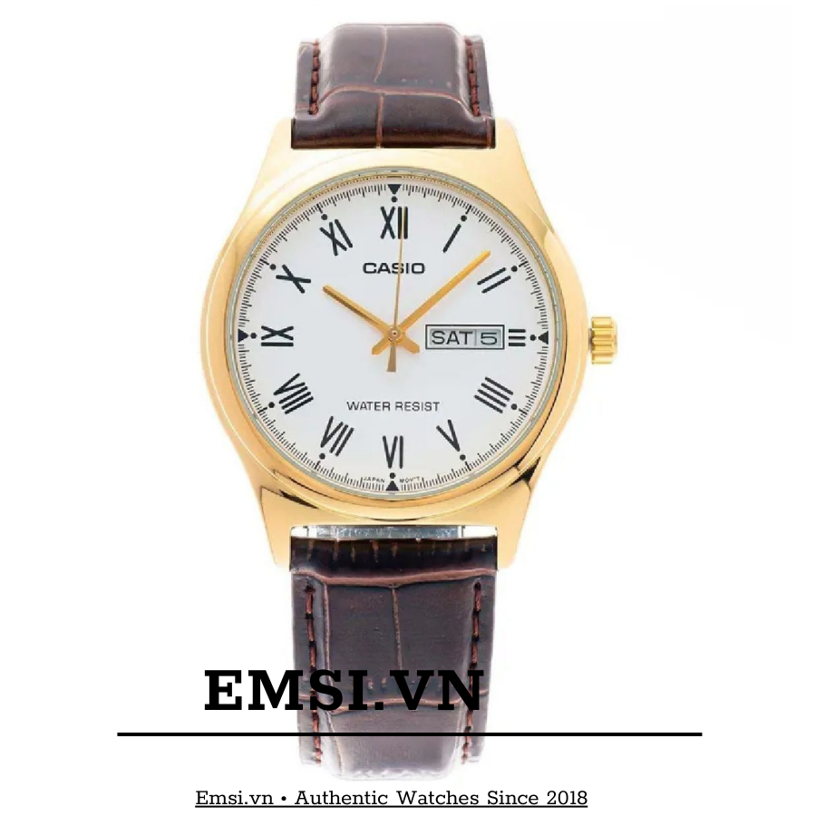 Casio MTP-V006GL-7BUDF - Đồng Hồ Nam - Pin / Quartz - Kính Khoáng - Size Mặt 38mm - Bảo Hành 5 Năm - Chính Hãng