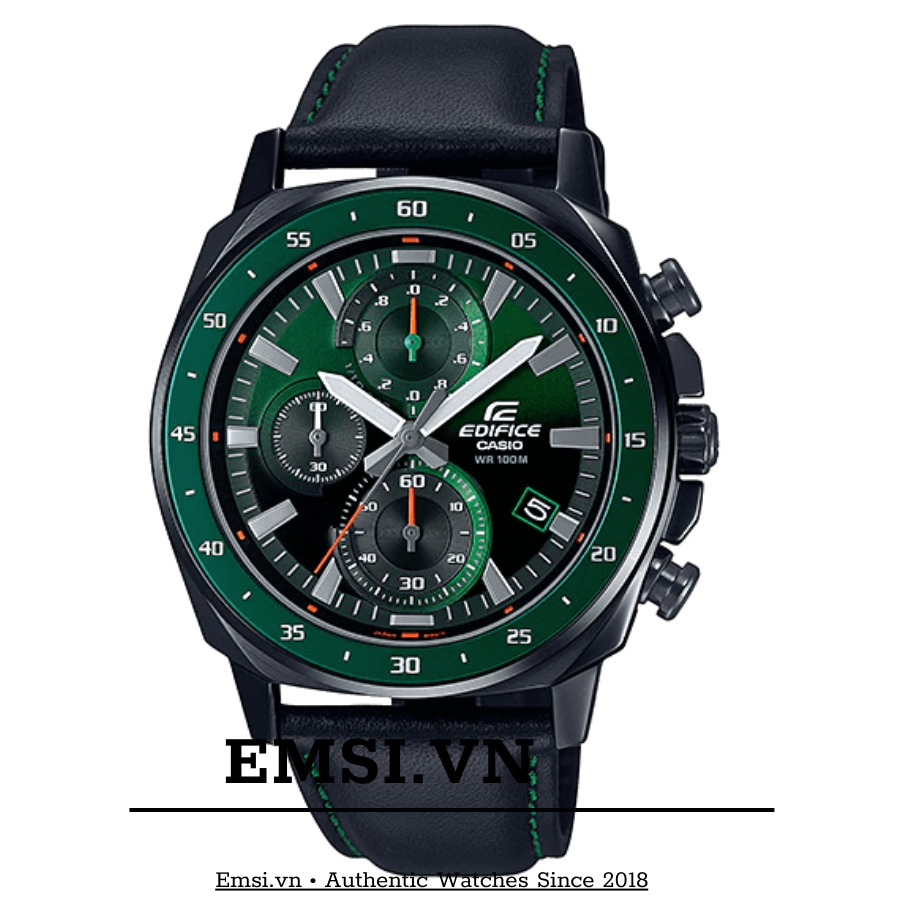 Đồng Hồ Casio Edifice EFV-600CL-3AVUDF | Nam | Dây Da - Điện Tử - Size Mặt 43.8mm - Kính Khoáng - Bảo Hành 5 Năm