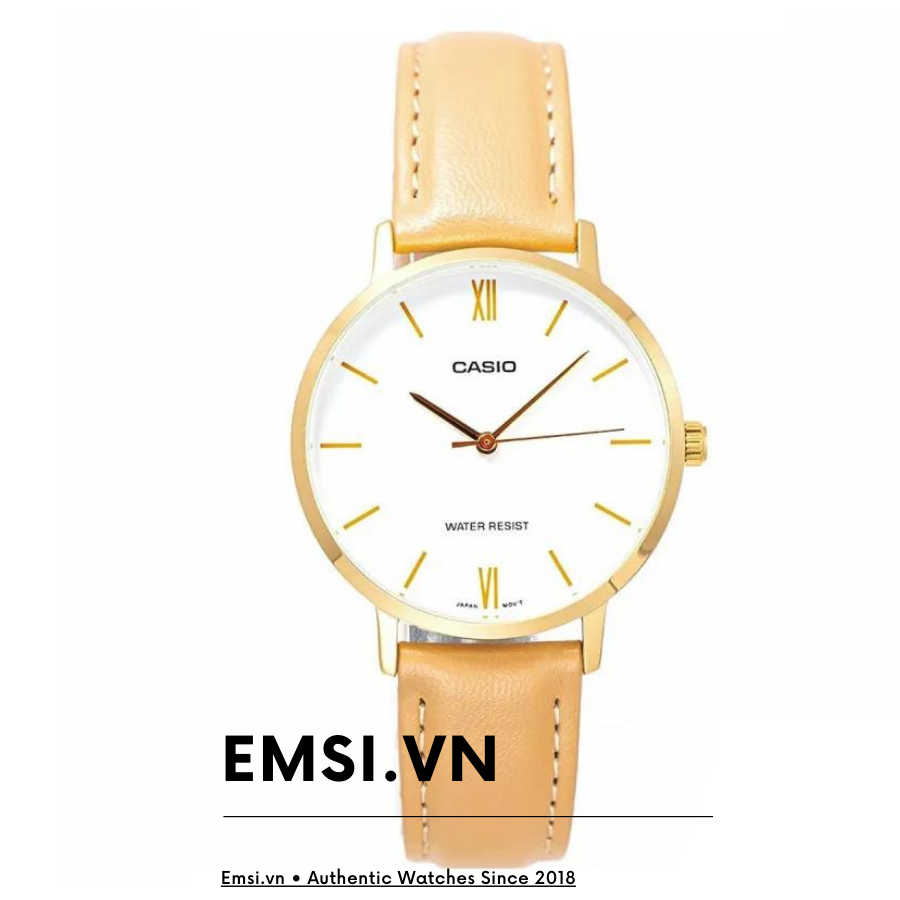 Casio LTP-VT01GL-7BUDF - Đồng Hồ Nữ - Pin / Quartz - Kính Khoáng - Size Mặt 34mm - Bảo Hành 5 Năm - Chính Hãng - Emsi.vn