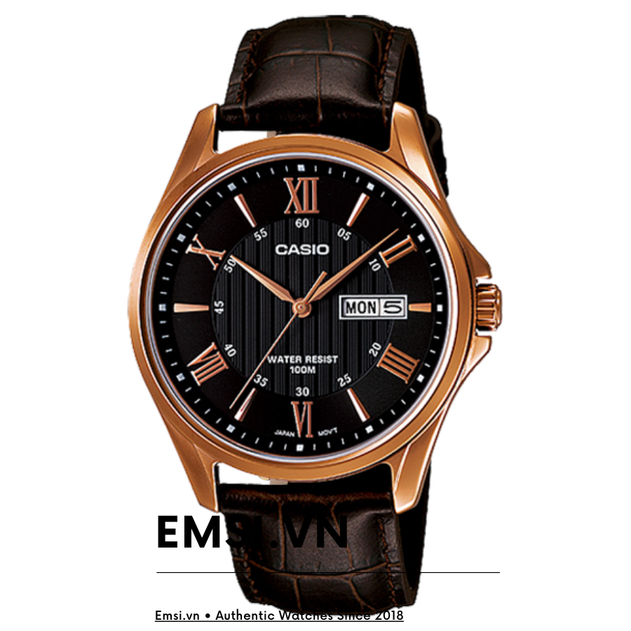 Casio MTP-1384L-1AVDF - Đồng hồ nam - Kính khoáng - Pin / Quartz - Size mặt 41mm - Bảo Hành 5 Năm - Chính Hãng - Emsi.vn
