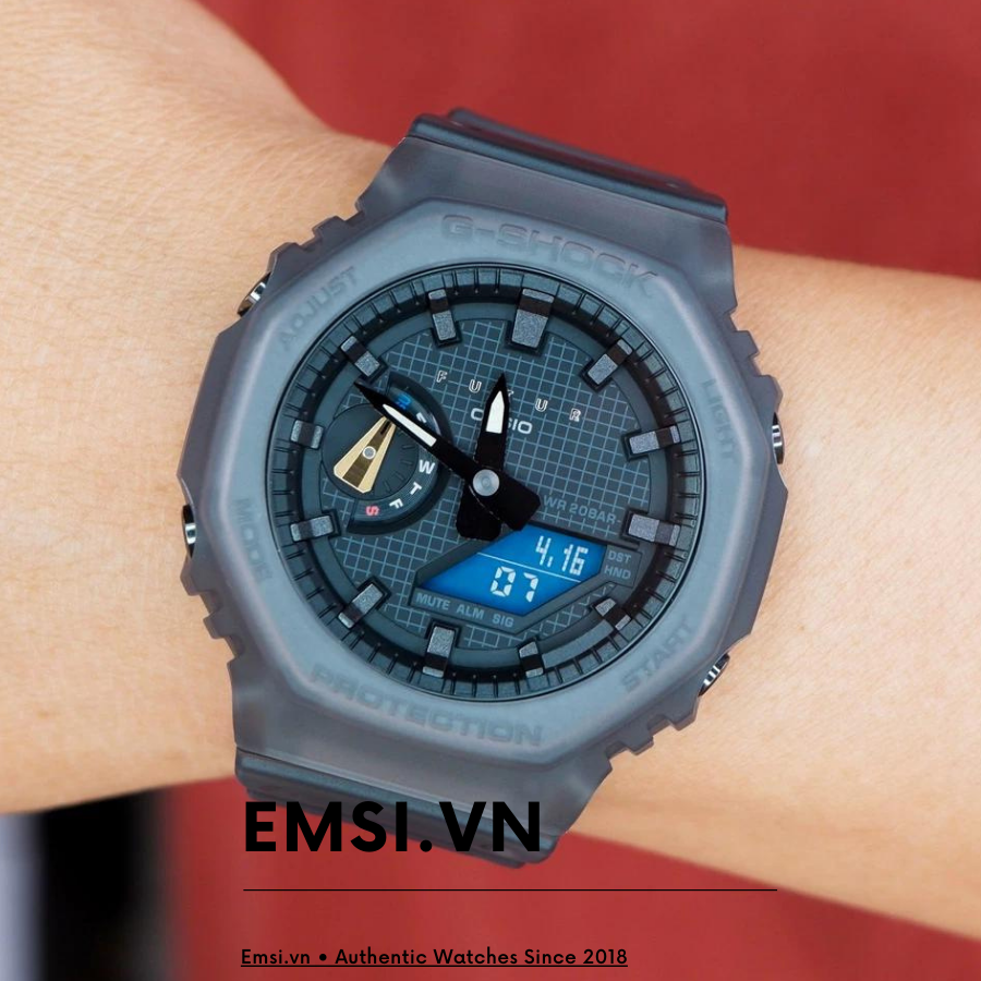 Đồng Hồ Casio G-Shock GA-2100FT-8ADR Chính Hãng | G-Shock | Dây Nhựa Trong