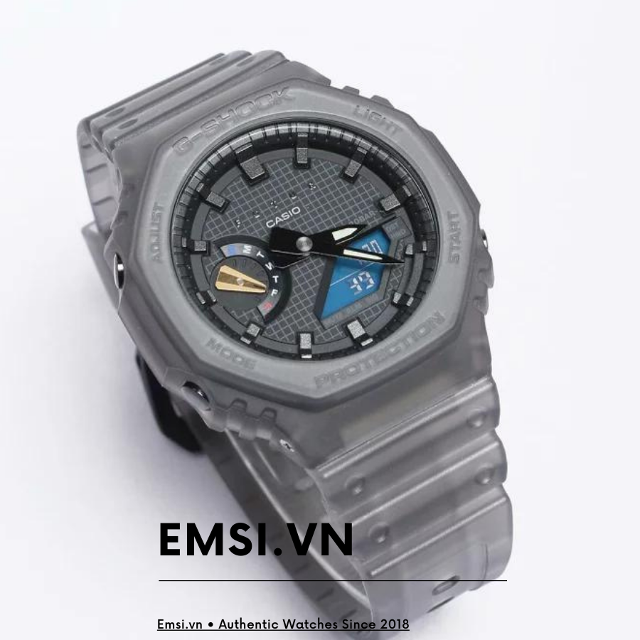 Đồng Hồ Casio G-Shock GA-2100FT-8ADR Chính Hãng | G-Shock | Dây Nhựa Trong