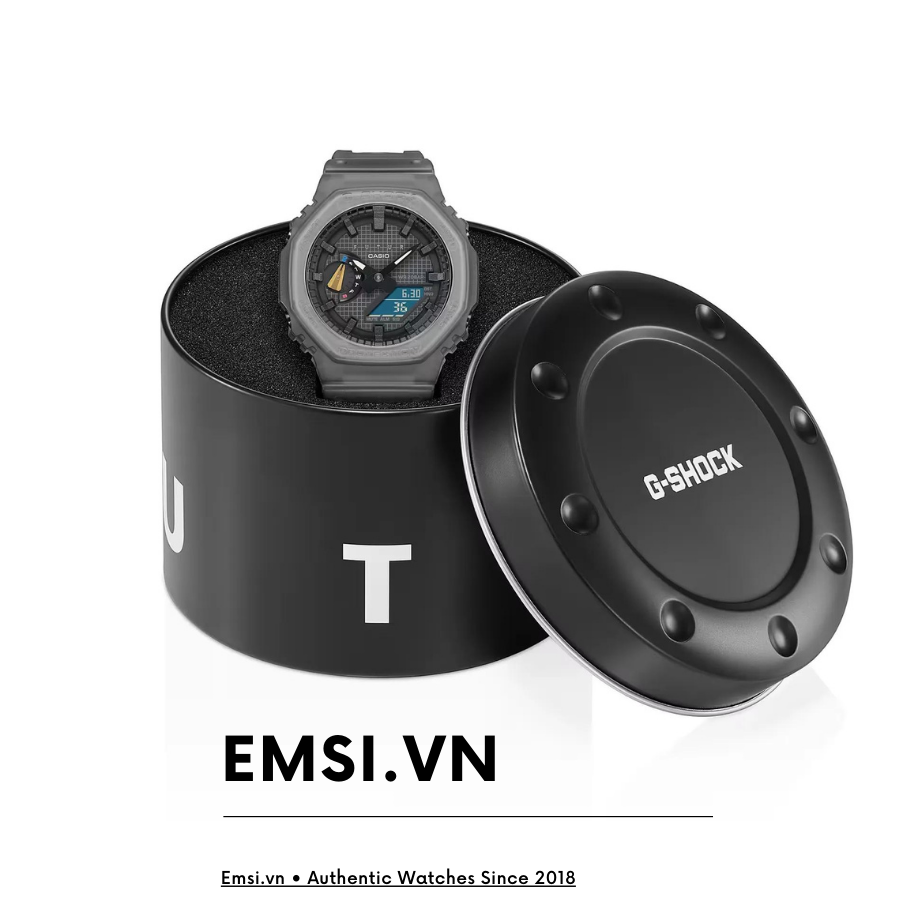 Đồng Hồ Casio G-Shock GA-2100FT-8ADR Chính Hãng | G-Shock | Dây Nhựa Trong