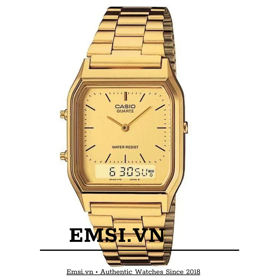 Casio AQ-230GA-9D - Đồng hồ Unisex - Điện Tử - Size mặt 29.8mm - Kính nhựa EMSI.VN