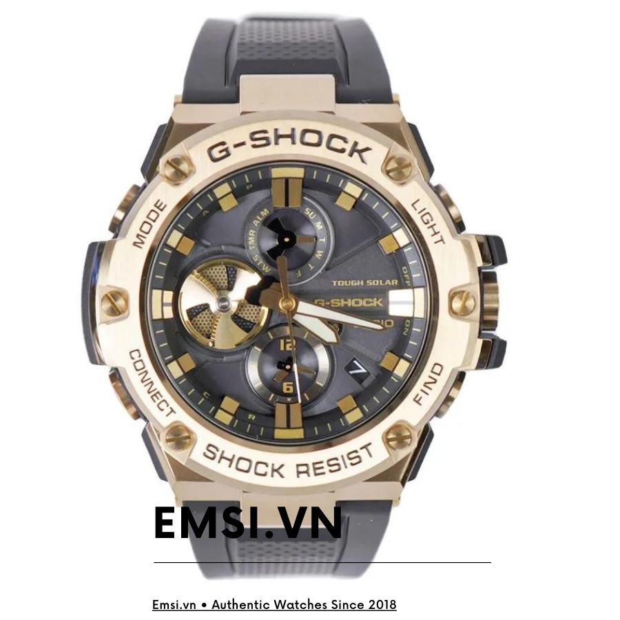 G Shock GST-B100GB-1A9 Nam - Bluetooth - Tough Solar - Emsi.vn