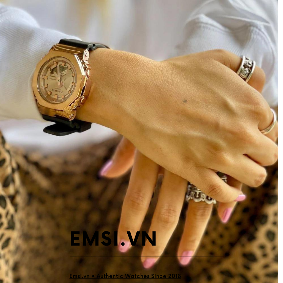 GM-S2100PG-1A4 | Đồng Hồ Casio | G-Shock | Nữ | Dây Nhựa