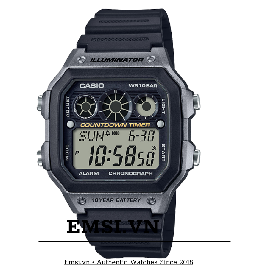 Đồng hồ Casio Nam AE-1300WH-8AVDF PIN 10 NĂM | 42mm