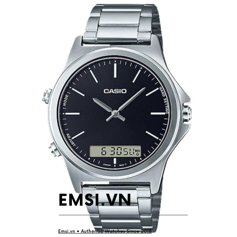 Casio MTP-VC01D-1EUDF - Đồng Hồ Nam - Pin/Quartz - Size Mặt 41.6mm - Kính Khoáng EMSI.VN