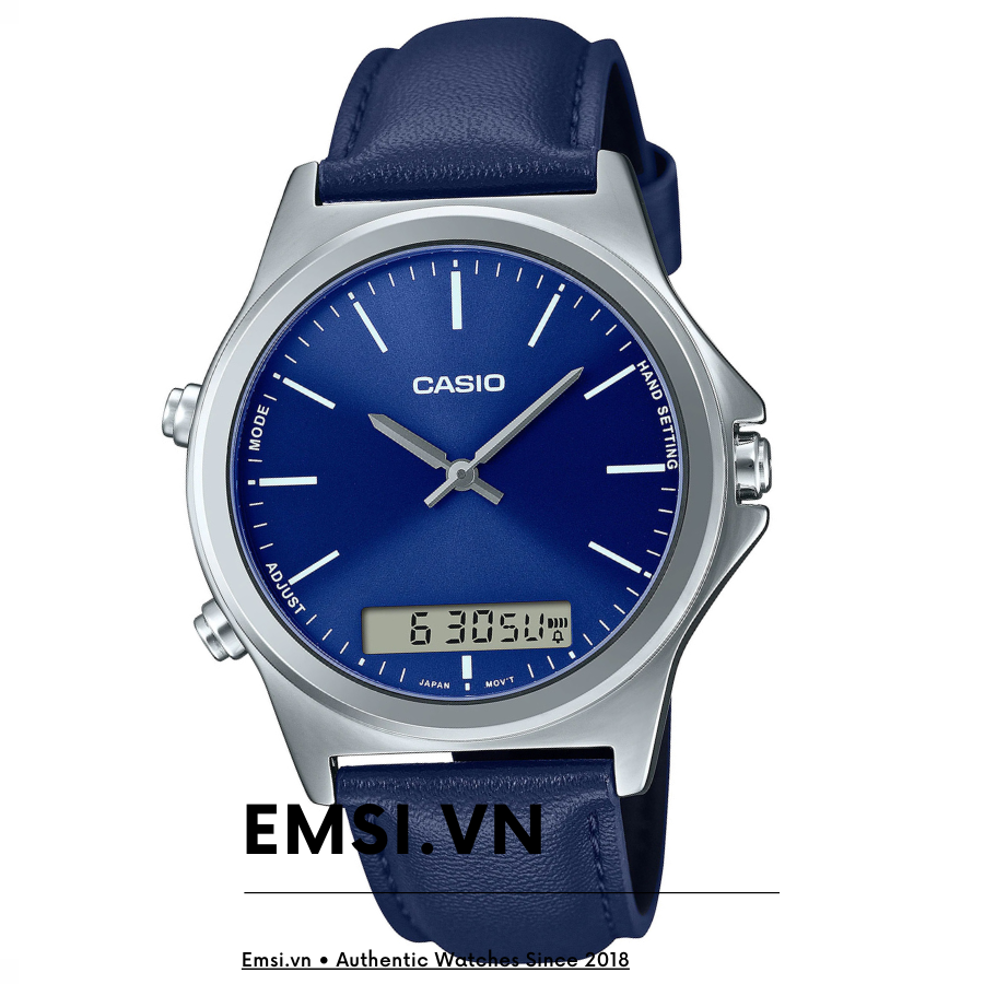 Casio MTP-VC01L-2EUDF - Đồng Hồ Nam - Pin/Quartz - Size Mặt 41.6mm - Kính Khoáng EMSI.VN