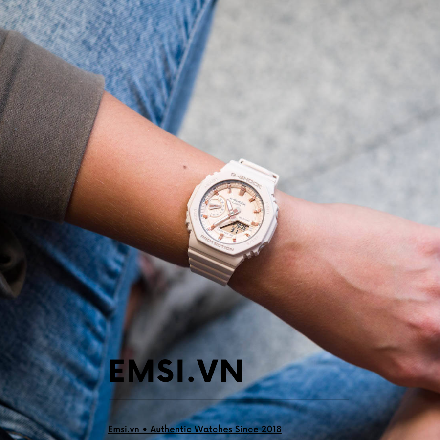 GMA-S2100-4A | Đồng Hồ Casio | G-Shock | Nữ | Dây Nhựa | Cấu Trúc Lõi Carbon | Chống Nước WR20BAR