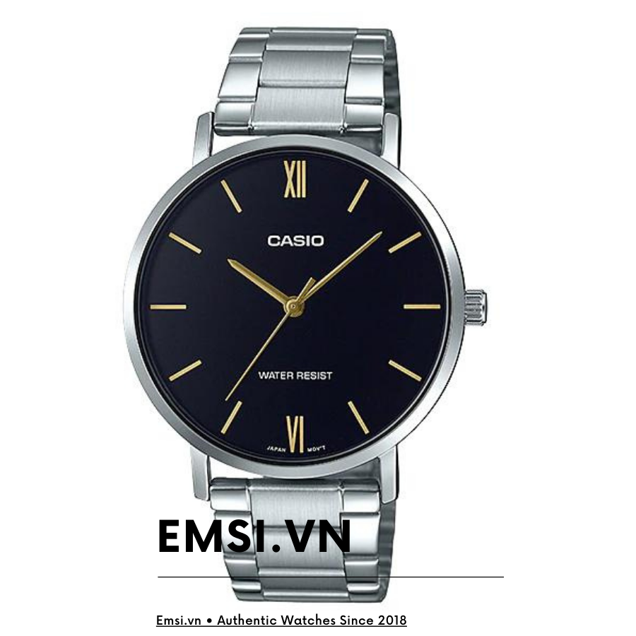 Casio LTP-VT01D-1BUDF - Đồng Hồ Nữ - Pin / Quartz - Kính Khoáng - Size Mặt 34mm - Bảo Hành 5 Năm - Chính Hãng - Emsi.vn