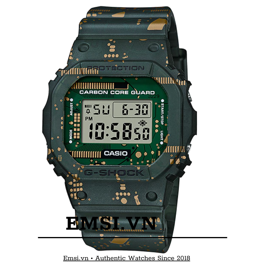 G-Shock DWE-5600CC-3DR - Đồng Hồ Nam - Điện Tử - Kính Khoáng - Size Mặt 43.8mm - Bảo Hành 5 Năm - Chính Hãng