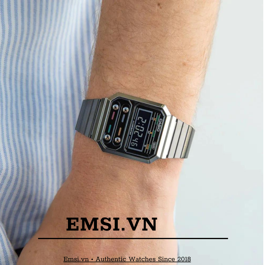 Đồng Hồ Casio 32.5mm Unisex A100WEGG-1ADF