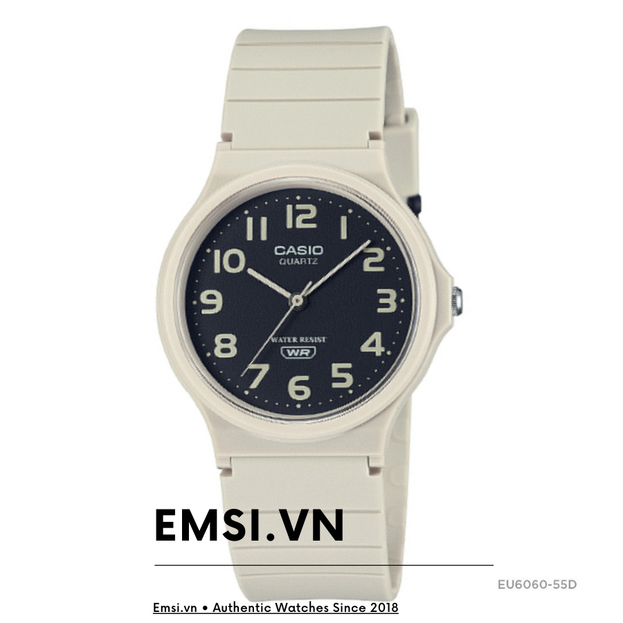 MQ-24UC-3B | Đồng Hồ Casio | Dây Nhựa Màu Xanh | 3 Kim - Emsi.vn