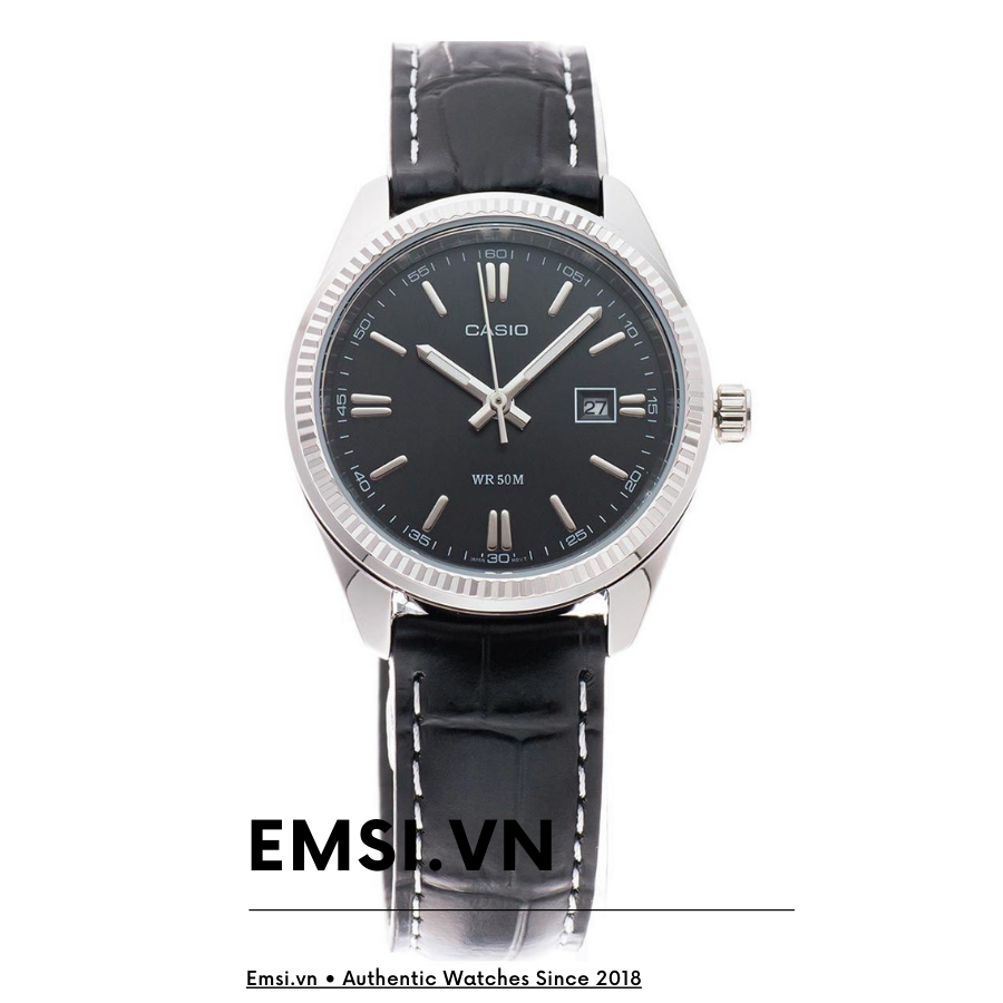CASIO MTP-1302L-1AVDF – NAM – QUARTZ (PIN) – DÂY DA - Emsi.vn