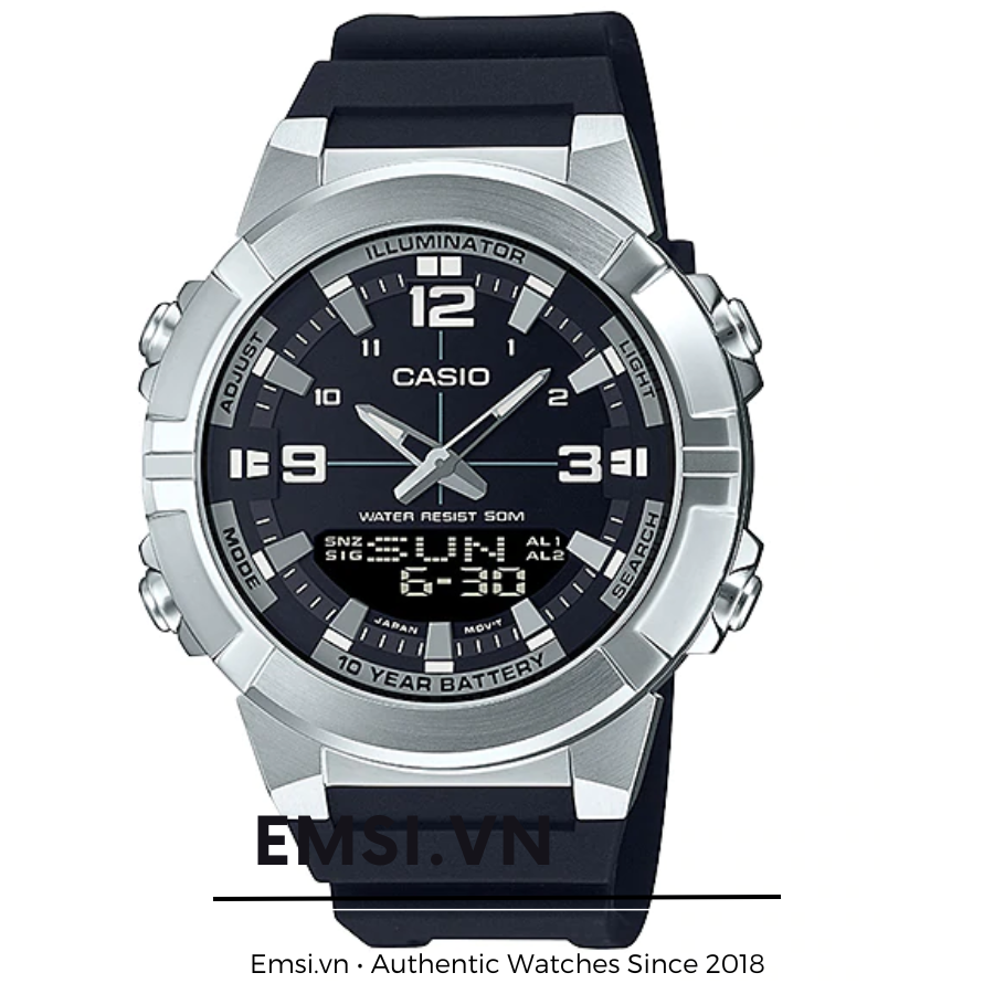 AMW-870-1AV | Dây Nhựa | Pin 10 Năm | Chống Nước WR50M