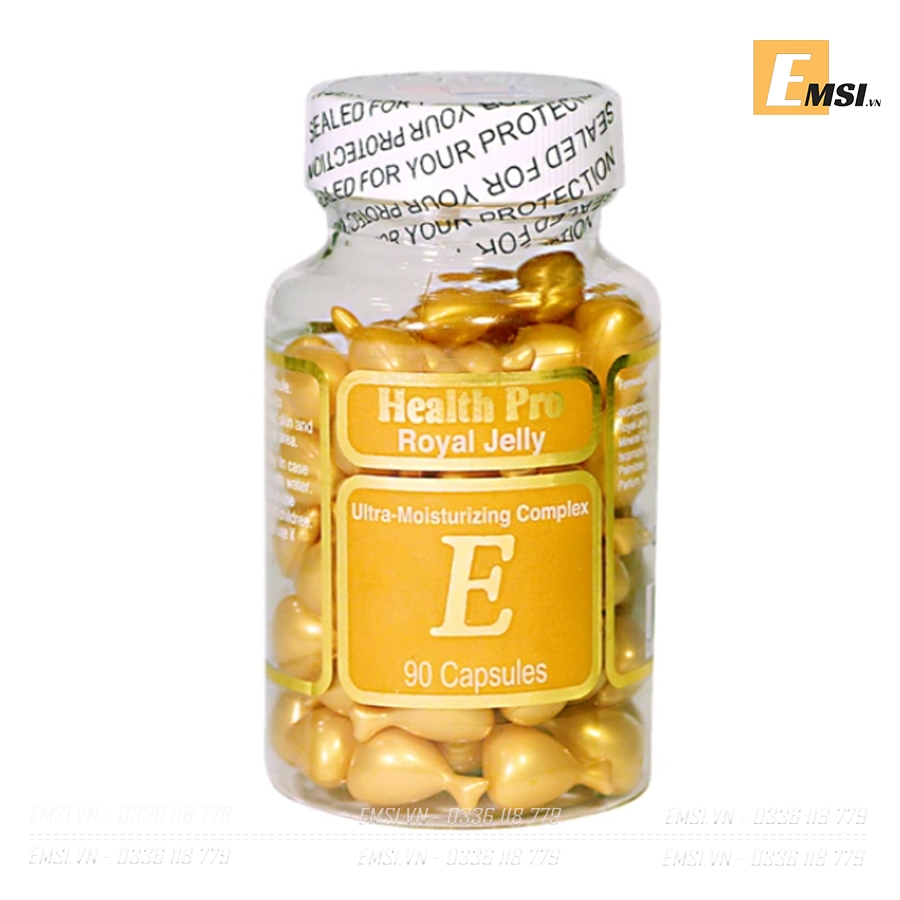 Viên nang VITAMIN E HEALTH PRO ROYAL JELLY 90 viên