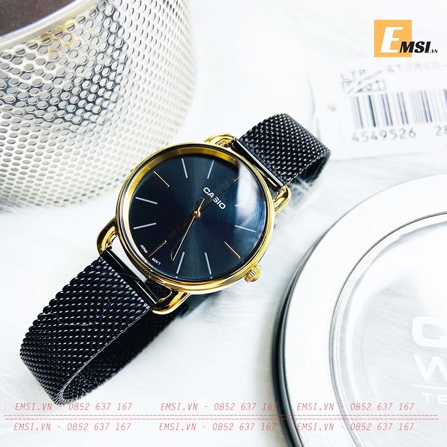 Casio LTP-E412MGB-1A - Đồng Hồ Nữ - Pin / Quartz - Kính Khoáng - Size Mặt 30mm - Emsi.vn