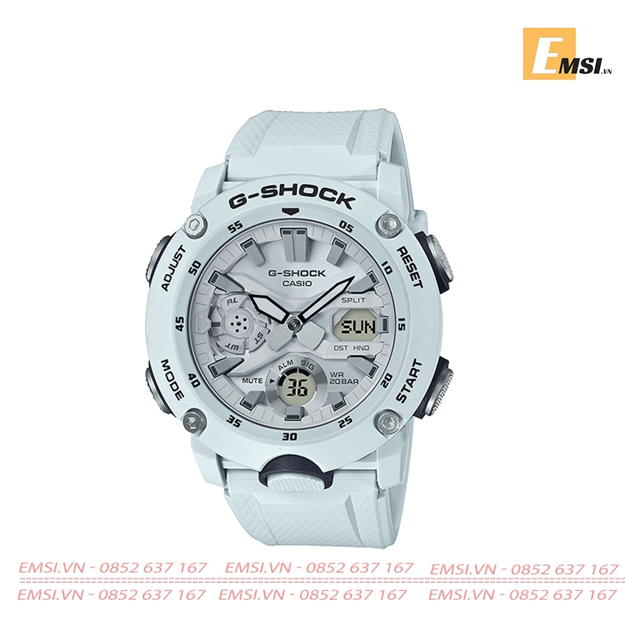 G-Shock‌ GA-2000S-7ADR - Đồng hồ nam - Size mặt 49mm - Điện tử - Kính khoáng - Bảo Hành 5 Năm - Chính Hãng - Emsi.vn