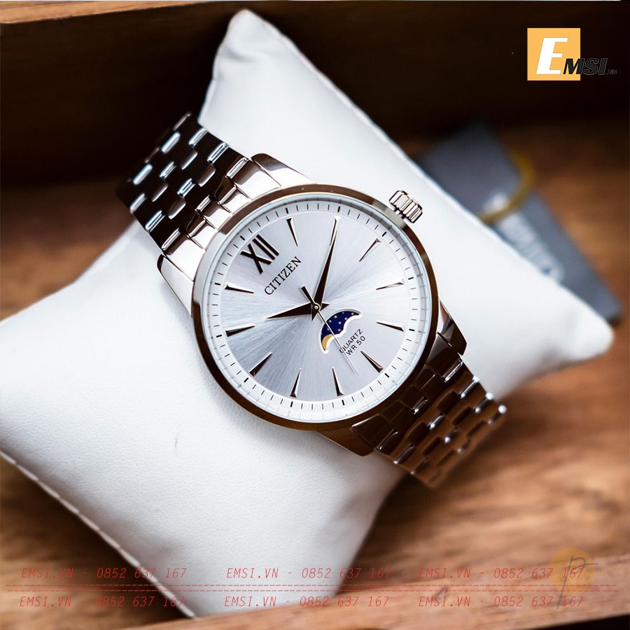 Đồng hồ Citizen AK5000-54A Moonphase - ĐỒNG HỒ CHÍNH HÃNG BẢO HÀNH 5 NĂM