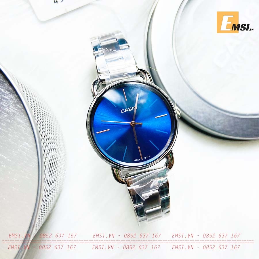 Đồng Hồ Casio Nữ LTP-E412D-2A Dây Kim Loại - Chống Nước - Size 30mm