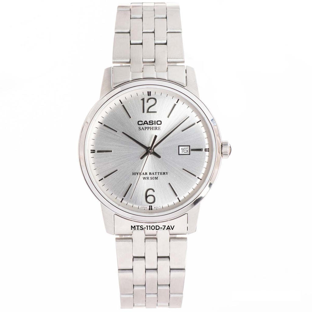Casio MTS-110D-7AVDF - Đồng Hồ Nam - Pin / Quartz - Kính Sapphire - Size Mặt 39mm - Bảo Hành 5 Năm - Chính Hãng