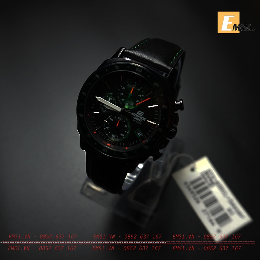 Đồng Hồ Casio Edifice EFV-600CL-3AVUDF | Nam | Dây Da - Điện Tử - Size Mặt 43.8mm - Kính Khoáng - Bảo Hành 5 Năm