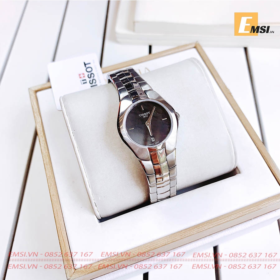 Tissot T Trend T Round Black Dial Ladies Watch T0960091112100 -Size 26mm - Emsi.vn