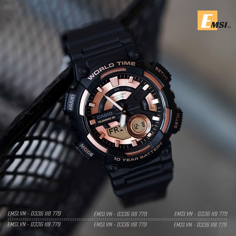Đồng hồ Nam Casio AEQ-110W-1A3VD - Casio 46.6mm - Emsi.vn