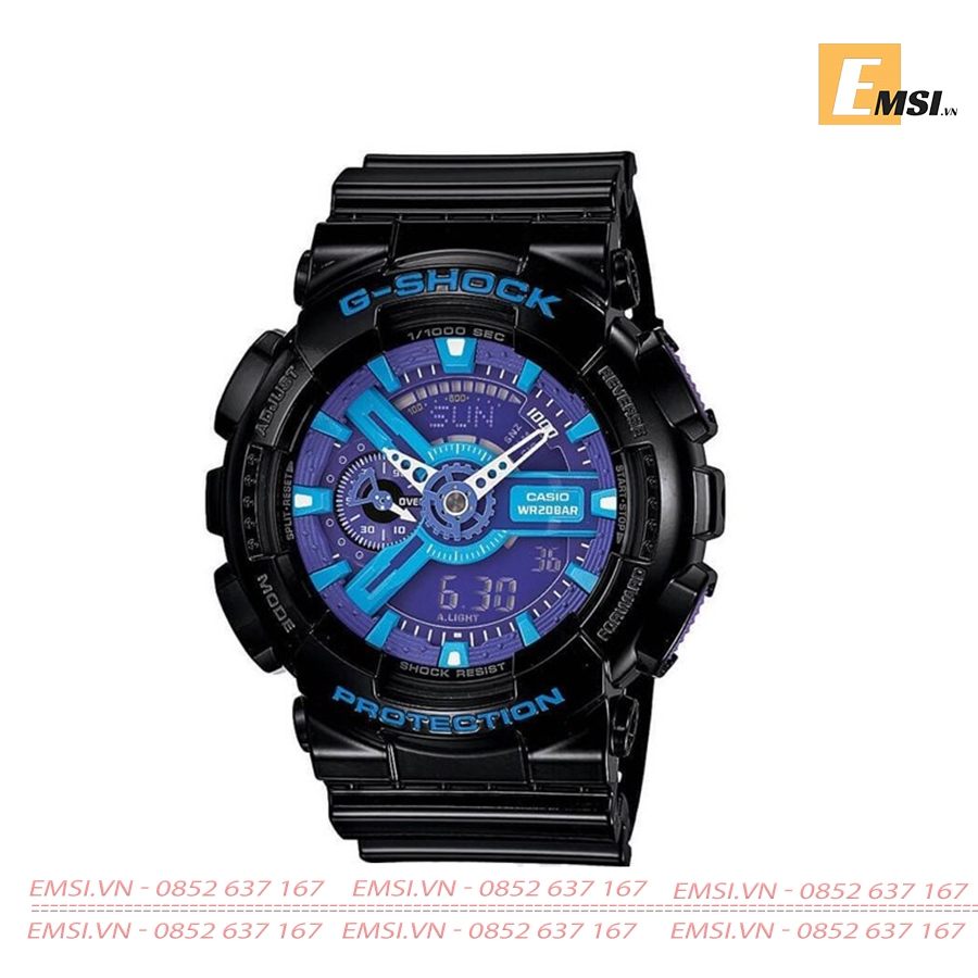 G-SHOCK GA-110HC-1A -kích thước vỏ : 55×51,2×16,9mm - Emsi.vn