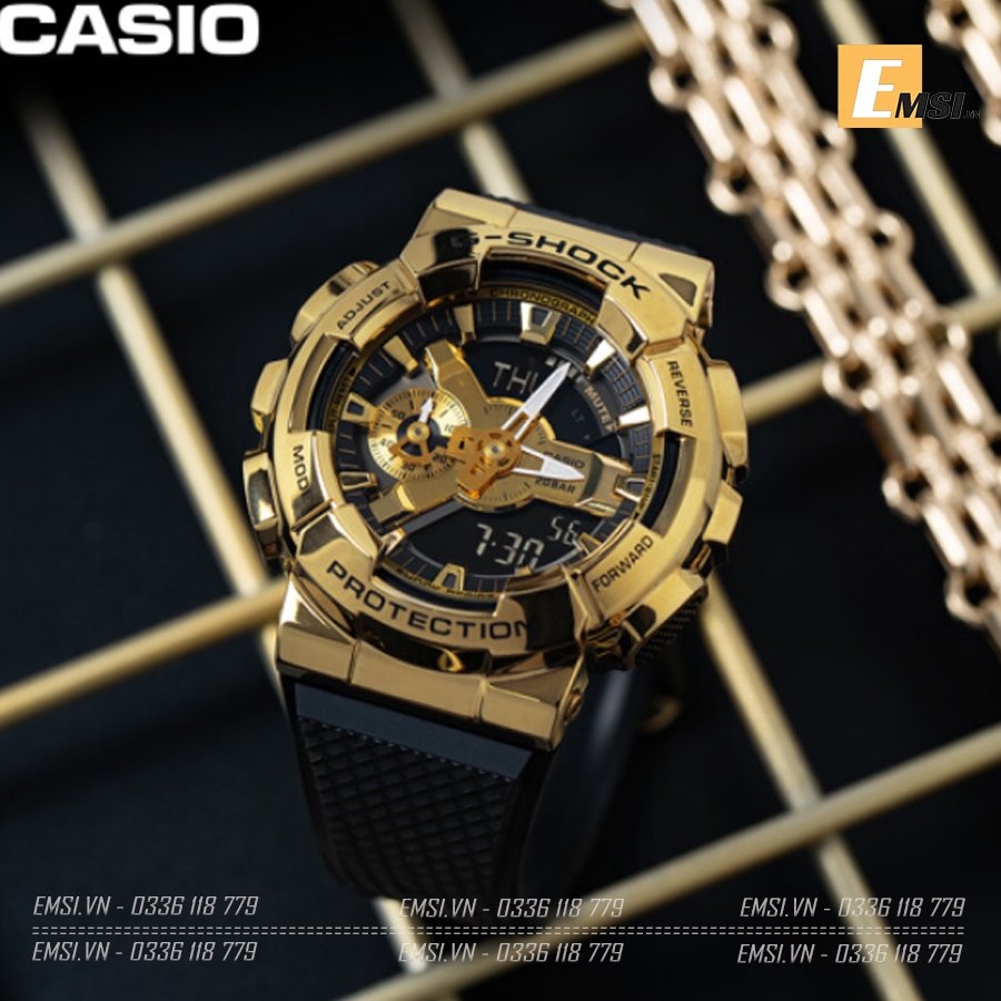 G-Shock GM-110G-1A9 - Đồng Hồ Nam - Điện Tử - Size Mặt 48.5mm - Kính Khoáng - Dây Nhựa - Chống Nước 20ATM - Mới 100% - Bảo Hành 5 Năm