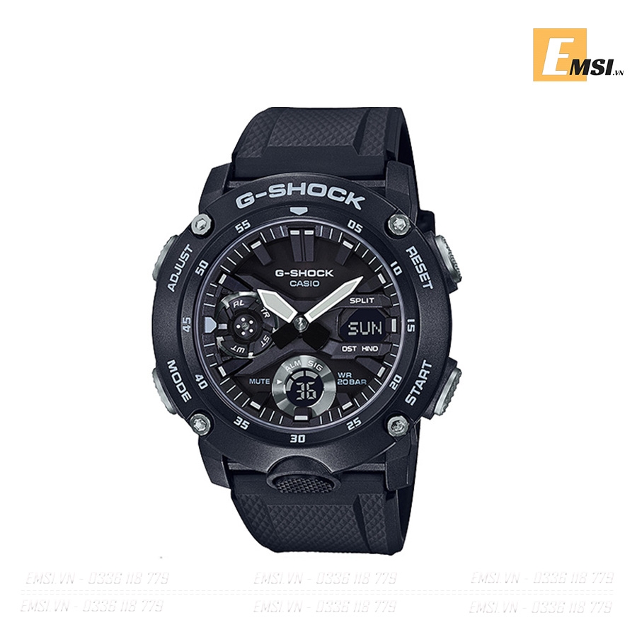 G-Shock GA-2000S-1ADR - Kính khoáng - Đồng hồ nam - Điện tử - Size mặt 49mm - Bảo Hành 5 Năm - Chính Hãng - Emsi.vn
